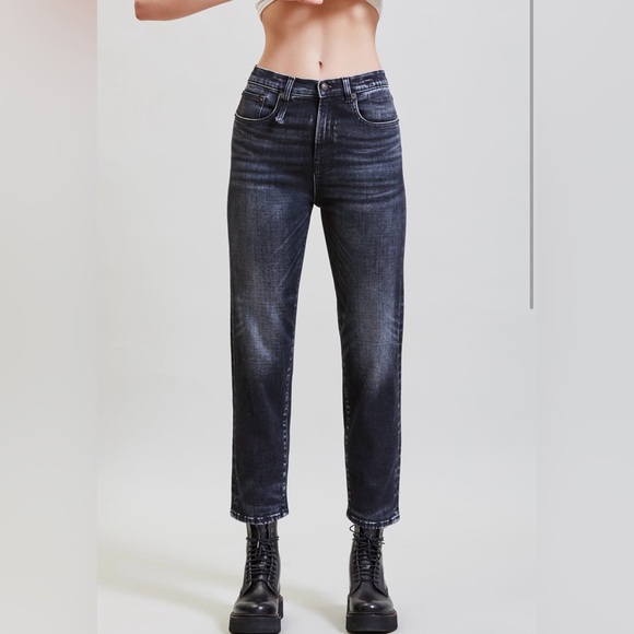 R13 Shelley Slim Morrison Black Jeans 26 - Picture 1 of 13